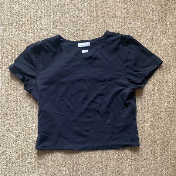 Babaton Tops - Babaton Contour Crew T-Shirt, Black, XL